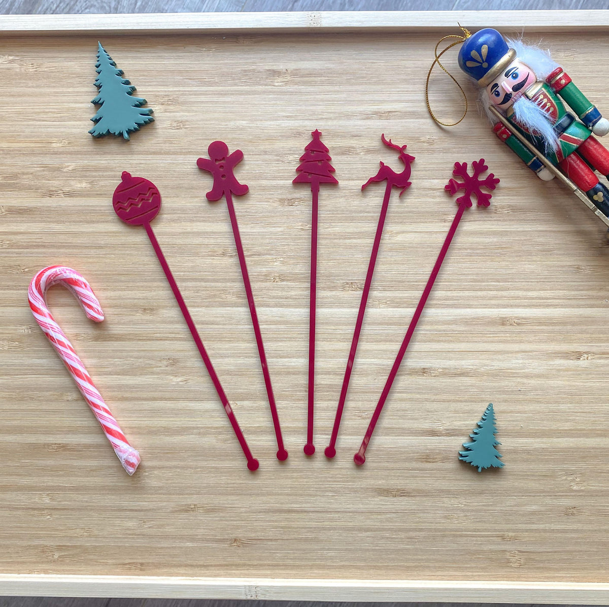 Holiday Stir Sticks | Christmas Stir Sticks | Christmas Swizzle Sticks ...